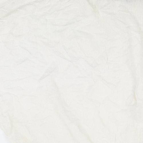 Dorothy Perkins Womens White Polyester Basic Blouse Size 10 Off the Shoulder