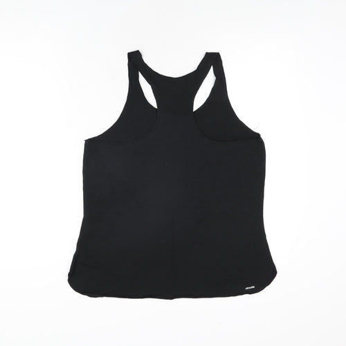 adidas Womens Black Polyester Basic Tank Size 16 Scoop Neck Pullover - Size 16-18