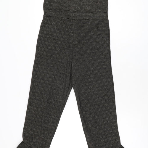 OneTouch Womens Black Polyester Jumpsuit One-Piece Size 8 L27 in Pullover