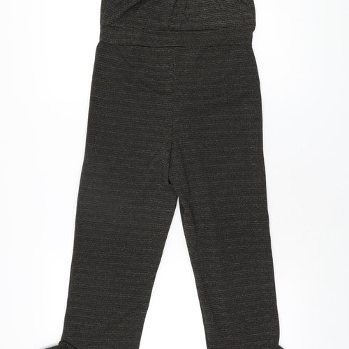 OneTouch Womens Black Polyester Jumpsuit One-Piece Size 8 L27 in Pullover