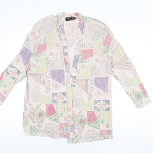 Stephen Y Womens Multicoloured Geometric Jacket Size M