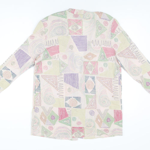 Stephen Y Womens Multicoloured Geometric Jacket Size M