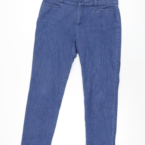 Banana Republic Womens Blue Polyester Skinny Jeans Size 6 L27 in Regular Zip