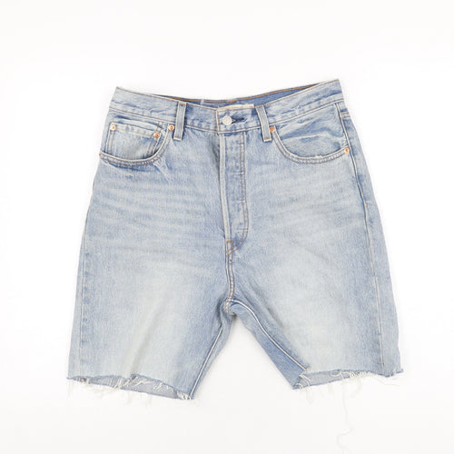Levi's Mens Blue Cotton Bermuda Shorts Size 30 in L8 in Regular Zip