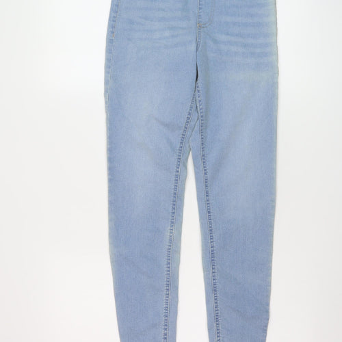 Marks and Spencer Womens Blue Cotton Jegging Jeans Size 8 L28 in Regular