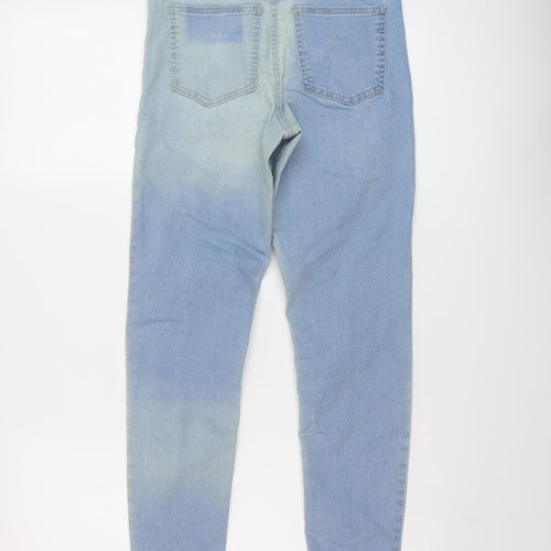 Marks and Spencer Womens Blue Cotton Jegging Jeans Size 8 L28 in Regular