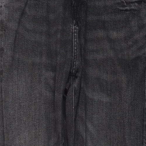 Pull&Bear Mens Grey Cotton Skinny Jeans Size 32 in L29 in Regular Button