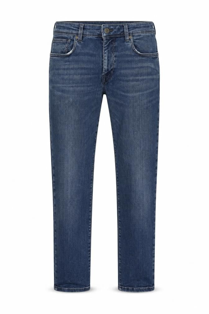 Selected Mens Blue Cotton Skinny Jeans Size 33 in L28 in Regular Button