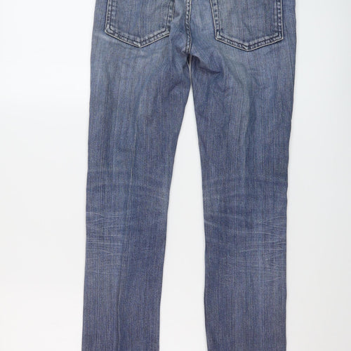 Acne Jeans Womens Black Cotton Straight Jeans Size 24 in L28 in Regular Button