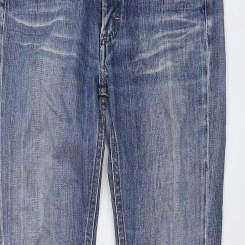 Acne Jeans Womens Black Cotton Straight Jeans Size 24 in L28 in Regular Button