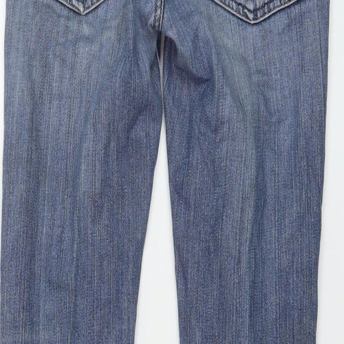 Acne Jeans Womens Black Cotton Straight Jeans Size 24 in L28 in Regular Button