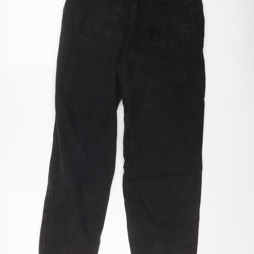 Stradivarius Womens Beige Cotton Mom Jeans Size 6 L27 in Regular Button