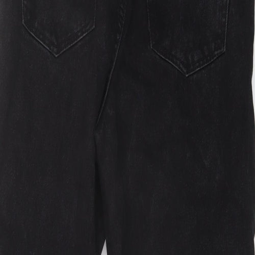Stradivarius Womens Beige Cotton Mom Jeans Size 6 L27 in Regular Button