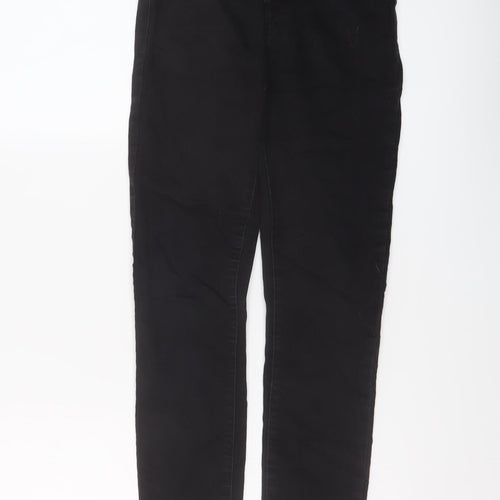 Denim & Co. Womens Black Cotton Jegging Jeans Size 10 L27 in Regular Button