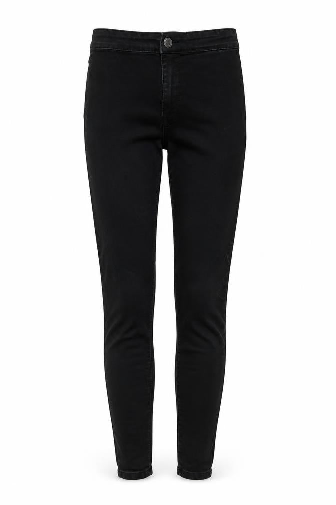 Denim & Co. Womens Black Cotton Jegging Jeans Size 10 L27 in Regular Button