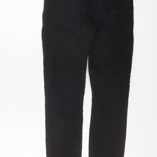 Denim & Co. Womens Black Cotton Jegging Jeans Size 10 L27 in Regular Button