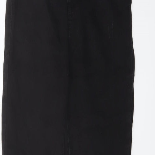Denim & Co. Womens Black Cotton Jegging Jeans Size 10 L27 in Regular Button