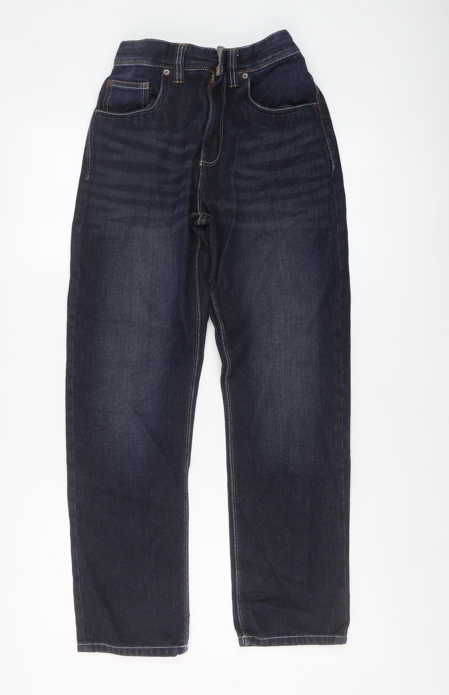 NEXT Boys Blue Cotton Straight Jeans Size 13 Years Regular Button