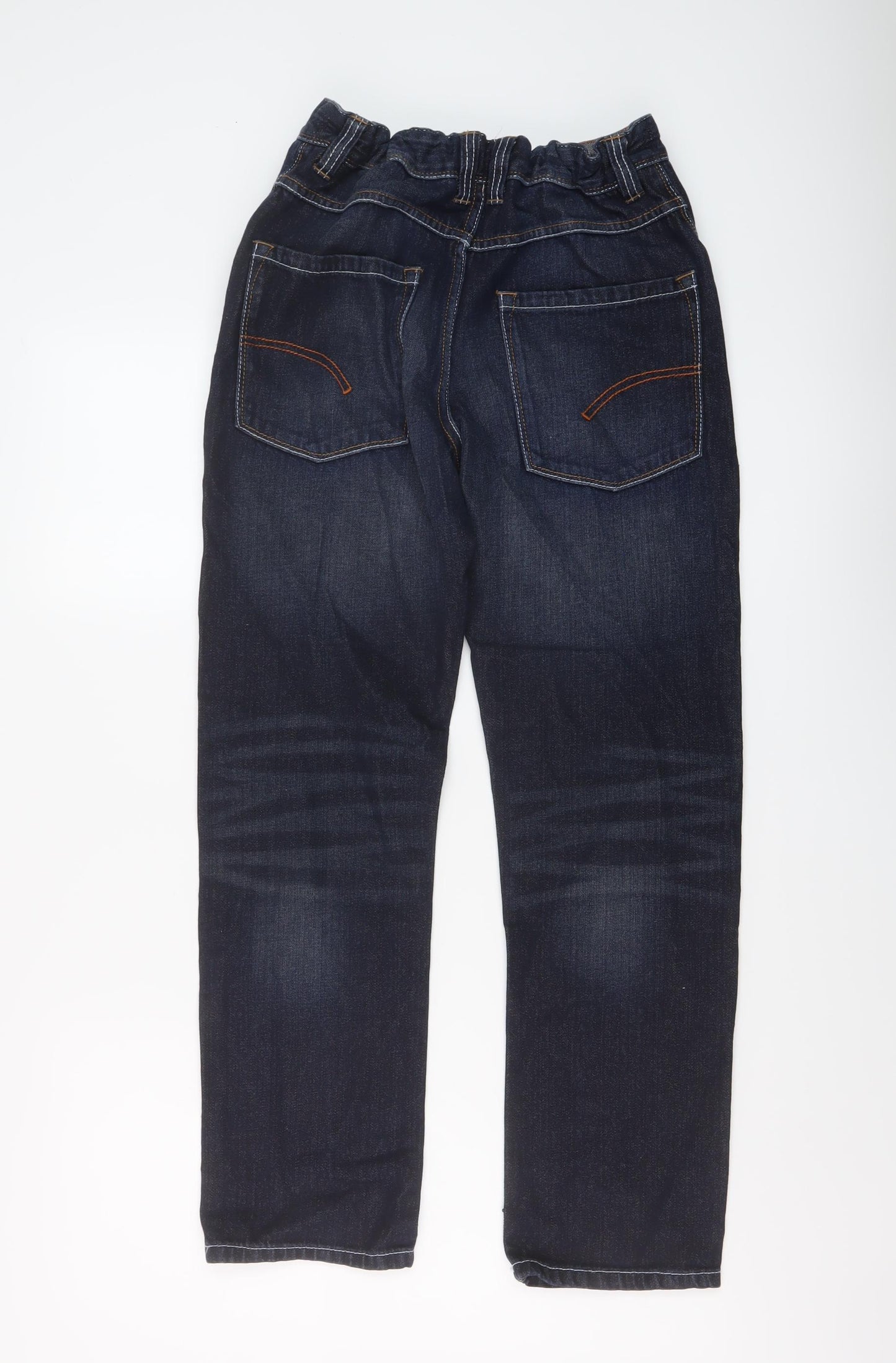 NEXT Boys Blue Cotton Straight Jeans Size 13 Years Regular Button