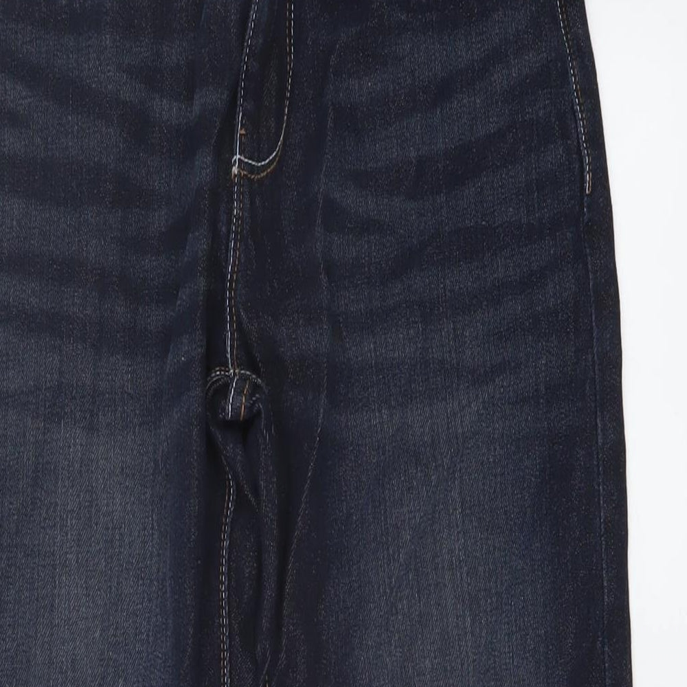 NEXT Boys Blue Cotton Straight Jeans Size 13 Years Regular Button