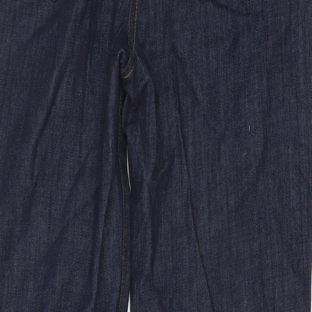Nexct Womens Blue Cotton Bootcut Jeans Size 14 L30 in Regular Button