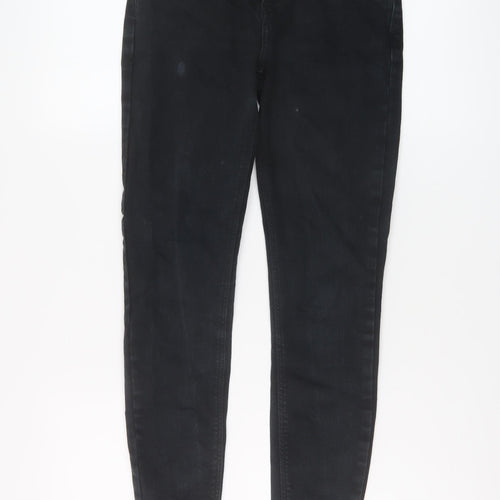 River Island Womens Blue Cotton Skinny Jeans Size 10 L25 in Regular Button