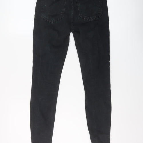 River Island Womens Blue Cotton Skinny Jeans Size 10 L25 in Regular Button