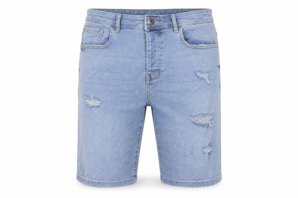 Denim & Co. Mens Blue Cotton Bermuda Shorts Size 34 in L10 in Regular Button