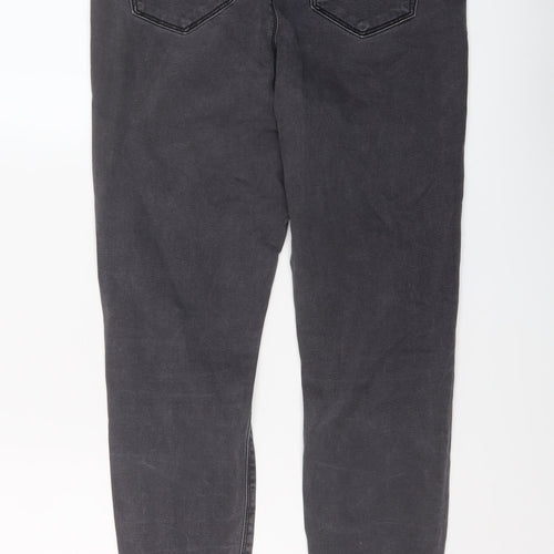 ASOS Womens Grey Cotton Skinny Jeans Size 30 in L25 in Regular Button