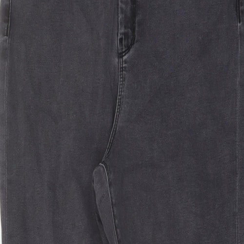 ASOS Womens Grey Cotton Skinny Jeans Size 30 in L25 in Regular Button
