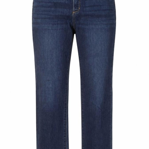 John's Bay Womens Blue Cotton Straight Jeans Size 10 L27 in Regular Button