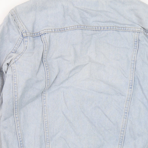 Topshop Womens Blue Jacket Size 8 Button