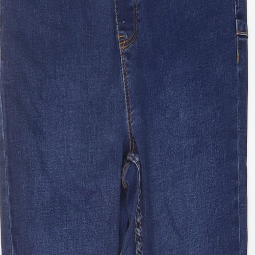 New Look Womens Blue Cotton Skinny Jeans Size 12 L27 in Regular