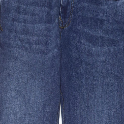 MCNEAL Mens Blue Cotton Straight Jeans Size 32 in L29 in Regular Button