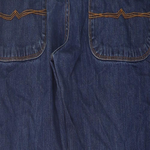 ASOS Mens Blue Cotton Straight Jeans Size 31 in L30 in Regular Button