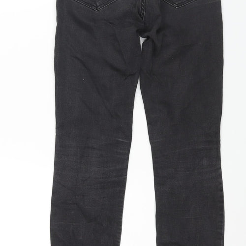 H&M Womens Black Cotton Skinny Jeans Size 26 in L28 in Regular Zip