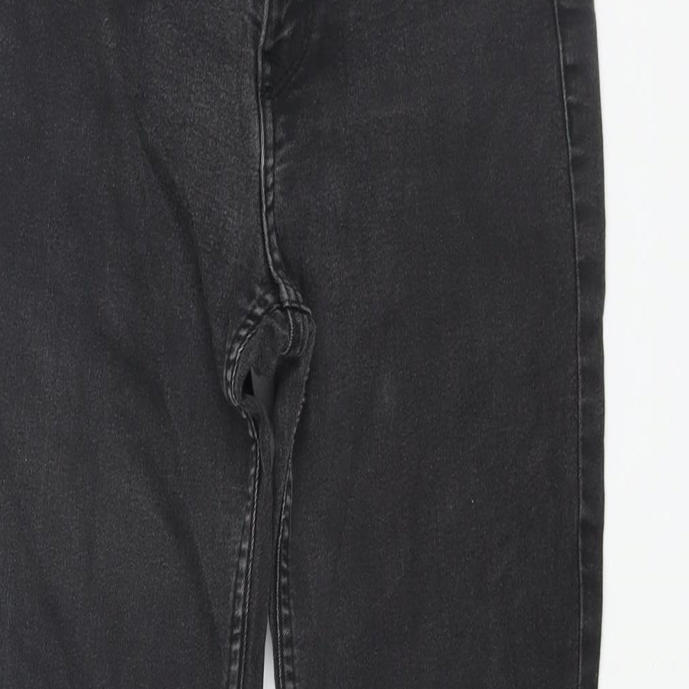 H&M Womens Black Cotton Skinny Jeans Size 26 in L28 in Regular Zip