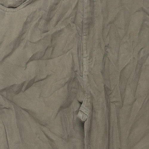 Maine New England Mens Green Cotton Trousers Size 42 in L30 in Regular Zip
