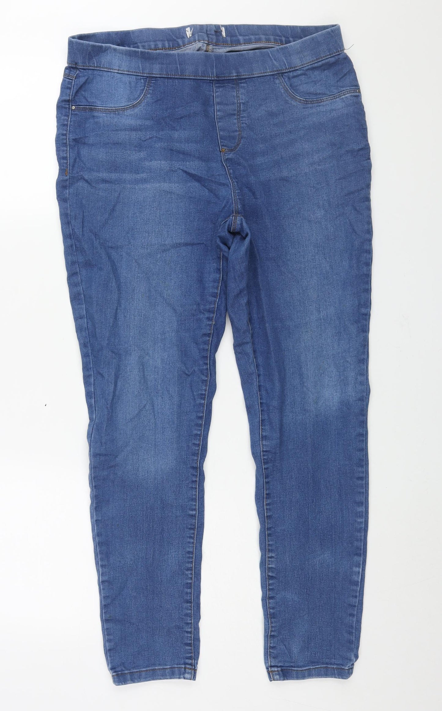Dorothy Perkins Womens Blue Cotton Jegging Jeans Size 14 L28 in Regular