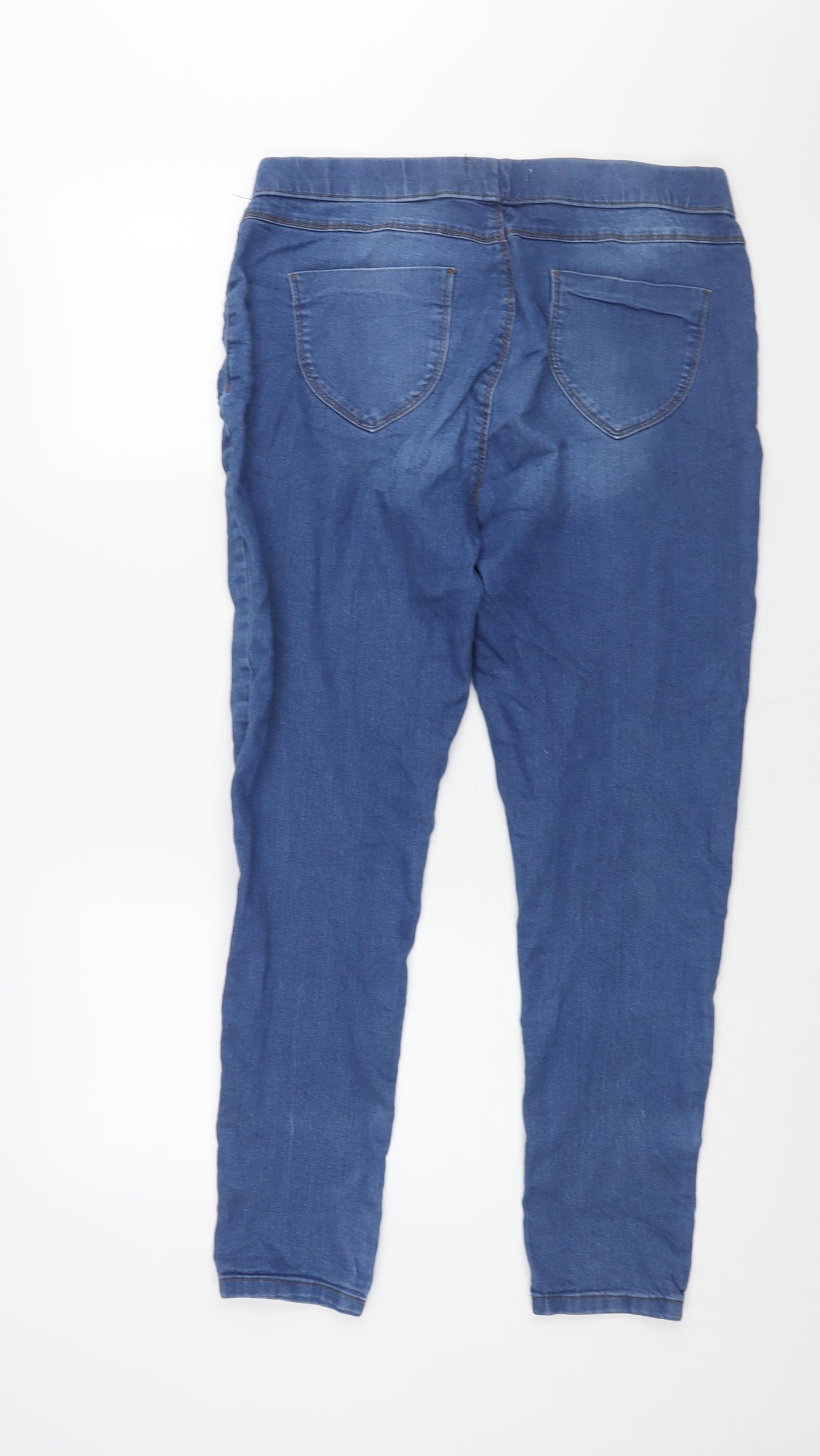 Dorothy Perkins Womens Blue Cotton Jegging Jeans Size 14 L28 in Regular