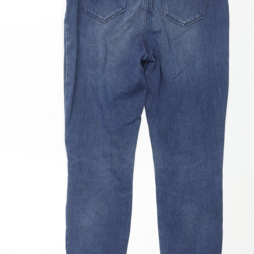 George Womens Blue Polyester Skinny Jeans Size 12 L29 in Regular Zip