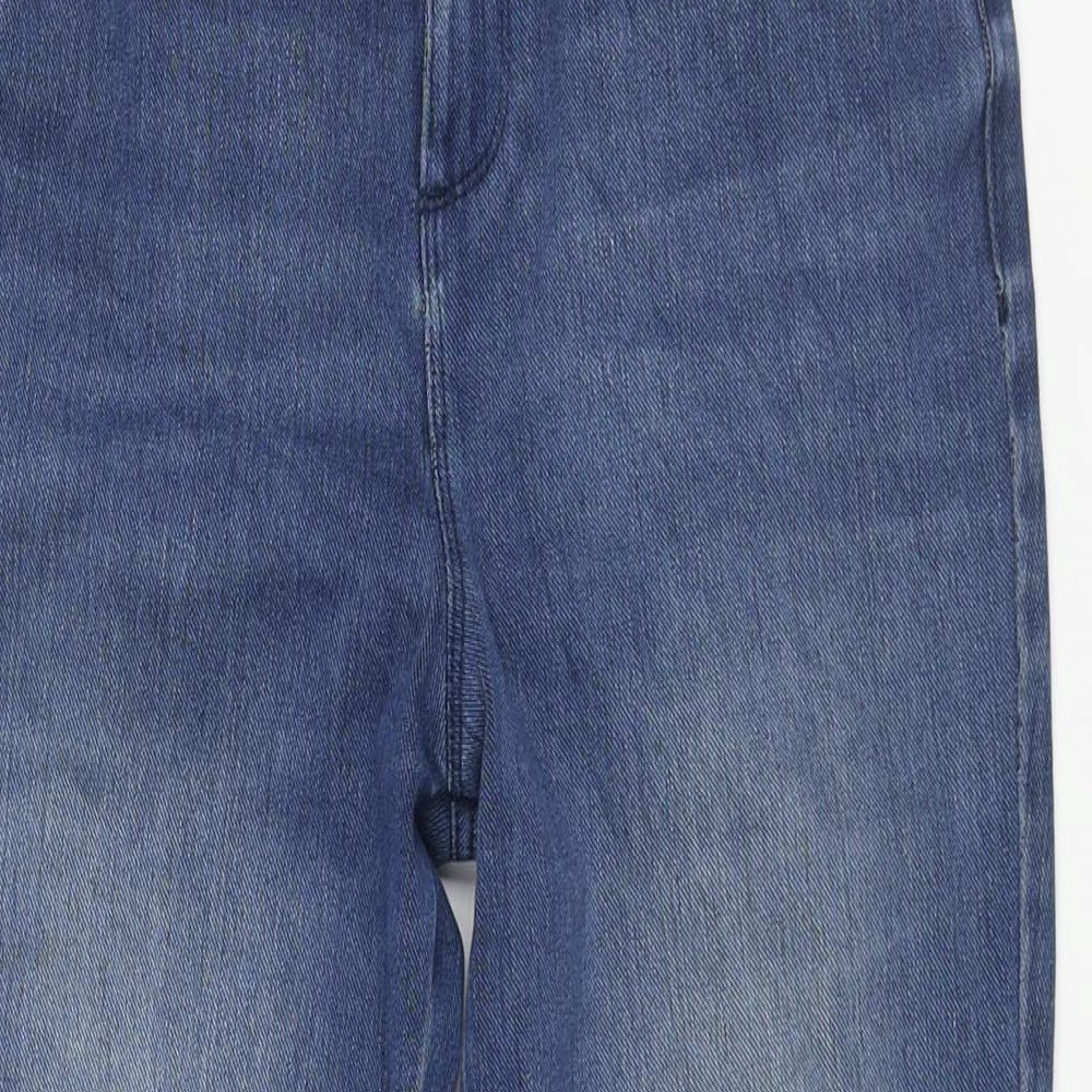 George Womens Blue Polyester Skinny Jeans Size 12 L29 in Regular Zip