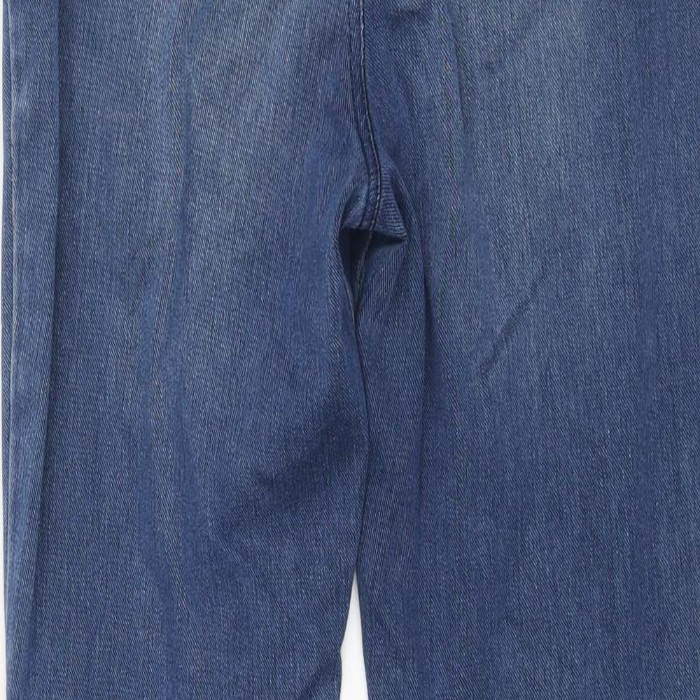 George Womens Blue Polyester Skinny Jeans Size 12 L29 in Regular Zip
