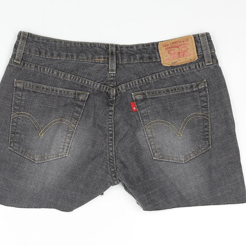 Levi's Womens Grey Cotton Capri Jeans Size 30 in Regular Zip