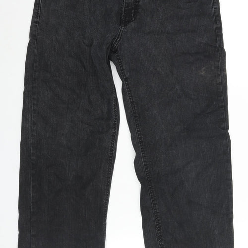 Urban Star Mens Black Cotton Straight Jeans Size 32 in L27 in Regular Zip
