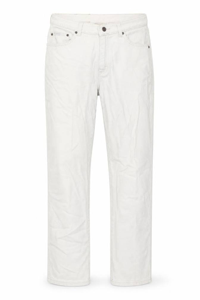 Lee Mens Ivory Cotton Straight Jeans Size 30 in L30 in Regular Zip