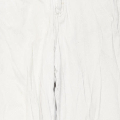 Lee Mens Ivory Cotton Straight Jeans Size 30 in L30 in Regular Zip