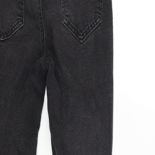 Boohoo Womens Black Cotton Skinny Jeans Size 6 L26 in Regular Zip
