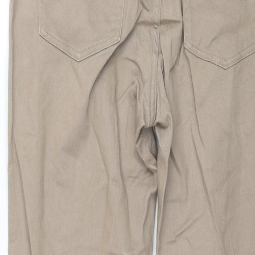 Lee Womens Brown Cotton Straight Jeans Size 32 in L27 in Regular Zip