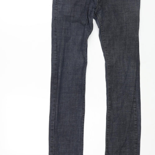 Gold SK Womens Blue Cotton Straight Jeans Size 28 in L32 in Regular Zip
